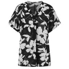 Women's Blouses Summer Blouse Women 2022 Shirt Short Sleeve Floral Black Navy Green White Chiffon Tops Cute Casual Shirts For Girls