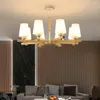 Ceiling Lights Modern Dining Room Hanging Light Wooden Glass Horn Living Pendant Lamp Bedroom El Chandelier Fixtures