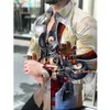 Camisas casuais masculinas Spring Autumn 3D Men camisa Hawaiian Button Up Tees