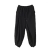 Men's Pants Men's Baggy Spring And Autumn Yamamoto Style Dark Retro Fashion Casual Large Size Nine Minute