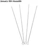 Straw Cleaning Brush Stainless Steel Wash Drinking Pipe Straw Brushes Brush 17.5cm 20cm 24cm Cleaner P1210