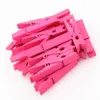 Yüksek kaliteli 35mm boyutlu renkli ahşap fotoğraf clothespin zanaat dekorasyon klipleri okul ofis paperclips renkli klipler