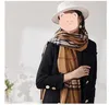 Scarves Hat glove suit scarf full bag long stripe knitted women's thick soft blend winter