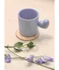 Mugs Nordic Ins Style Creative Design Water Cup Ceramic Cherry Banana Peach Love Mug Small Lovely Gift Ornament Home Decoration