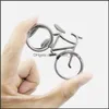 Öppnare söta fashionabla cykelcykelmetall ölflasköppnare nyckelring nyckelringar för älskare cyklist kreativ present cykling dh0248 drop dhlsr