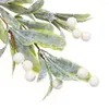 Decorative Flowers Glitter Home Frosted Sprigs Artificial Mistletoe Imitation Plants Christmas Wreaths Decor Garlands