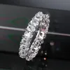 Kubische Zirkon Ringe Frauen Brautjungfer Quadratischen Tropfen Herz Diamant Verlobung Ehering Geschenk Edlen Schmuck Will und sandig