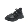 Platte schoenen mode meisjes flats lederen haaklus lolita prinses Mary Janes voor kinderen zachte bodem non slip jurk