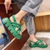 Platform Summer Sandalen Peep Koreaanse groene teen Retro Hollow Cover Roman 2022 Fashion Outdoor Non-Slip Casual Beach Shoes T221209 777