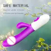 Sex toys masager Vibrator Mute Dildo Rabbit Massager Dual Vibration G-spot Silicone Vagina Clitoris Stimulator Erotic Toy for Women o KY53 H253