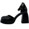 Janes Sandals Plattform Dicke Mary 2022 Frauen Lolita Neue High Heels Pumps Sommerparty Ladies Schuhe Mujer Zapatos T230208 511