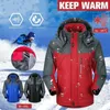 Vestes de course Ski hommes et femmes chaleur thermique manteau de pluie imperméable veste de randonnée en plein air Sports d'hiver Snowboard Ski neige