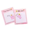 Leuke kawaii roze varken creatief memo kussen kleverige noten notebook stationery post noot paper stickers kantoor schoolbenodigdheden