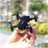 Elettrico/Rc Aircraft Pieghevole Mini Drone Rc Fpv Hd Camera Wifi Dron Selfie Elicottero Giocattoli Giocattoli Per Ragazzi Ragazze Bambini Lj201210 Dro Dhwzy