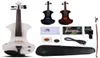 New 44 Electric violin Powerful Sound Big Jack White Violin Case Bow yinfente8411063