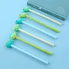 3pcs Kawaii Dinosaur Gel Penne 0.5mm Penna a sfera Inchiostro a colori nero per la scrittura Regalo per bambini Ufficio scuola A6945