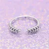 925 Sterling Silver Open Grains Ring för Pandora Yellow Gold Plated Fashion Party Jewelry for Women Men Lover Couples Rings med original Box