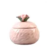 Storage Bottles Ceramic Box European Style Candy Jar Exquisite Jewelry Decoration Jars With Lid Candle Home