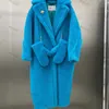 Max Womens Wool Coat Designer Jaqueta longa à prova de vento inverno parka high edition edição espessada espessura de pelúcia em vento de vento tem vestido esbelto