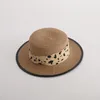 Cappelli a tesa larga Summer Women's Boater Beach Hat Side Female Casual Panama Lady Classic Flat Bowknot Sun Fedroas