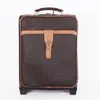 Top Grade Real Calf Leather Travel Luggage Rolling Case Men1983