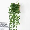 Decorative Flowers 90cm Silk Plant Artificial Vines Creeper Leaves Garland Wall Hanging Fake Ivy Vine For Home Indoor Decor