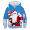 Men's Hoodies Kid Sweatshirt Cotton Fleece Warm Jacket Christmas Costume Children Clothing Family Party Santa Claus Cosplay Boys Coats