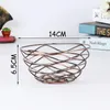 Dinnerware Sets Fruit Baskets Iron Keb Basket Ware Hollow Out Filter Candy Trinket Container Cake Snack Home Decoration 1pcs