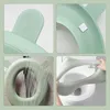 Toilet Seat Covers Winter Warm Cover Closestool Mat Washable O/U-shape Pad Bathroom Accessories Knitting Pure Color Soft Bidet