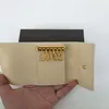Caixa original de luxo de luxo de luxo Real couro multicolor key bolsa data date code short wallet titular women man clássico hasp bolso p256n