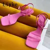 Sandalen liyke 2022 Ankle Buckle Strap Sandals vrouwen zomer mode gladiator lage dunne hoge hakken open teen feestschoenen pumps t221209