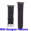 Fashion L Flower smart watch Straps White Square Designer For apple watch band Series 8 7 2 3 4 5 6 38mm 40mm 42mm 44mm 45mm 41mm PU leather SmartWatches Strap Replacement
