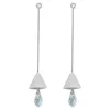 Boucles d'oreilles pendantes queue de poisson perle pour femmes cadeaux cristal cloche goutte 2022 bijoux fantaisie