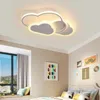 Plafonniers nuage lampe Double coeur étoile lumière dessin animé enfants pour chambre LED Protection des yeux fille chambre