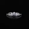 حكاية خرافية Tiara Wisbone Ring لـ Pandora المجوهرات الأصيلة الزفاف للنساء للنساء CZ Diamond Girlfriend Rings مع مجموعة مربع أصلية