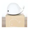 Veilleuses LED pour chambre de bébé, lumière de dessin animé de baleine pour enfants, lampe Portable en Silicone, Protection des yeux, décoration de chambre à coucher