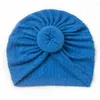 Hårtillbehör 1st Baby Girls Knot Hatts Mjuka barn Caps med runda bollcenter Kids Turban Beanie Headwear Po Props Birthday Presents