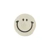 Katoenen schroefdraad handgemaakte vlechtmat hittebestendig cup pad schattig smiley non-slip placemats tablemat keuken accessoires cpa4504 ss1210