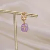 Stud -oorbellen natuursteenkruis Dange voor vrouwen roestvrij staal vintage charmes sieraden accessoires geschenken Groothandel 1 pcc