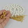 Pendant Necklaces 1PCS Handmade Gold Color Charm Zircon Shell Pearl Beads Chain Tassels Women Party Fine Jewelry Necklace Butterfly Clasp
