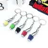 Keychains Car Keychain Neo Chrome Air Intake Filter Design Key Chain Zinc Alloy Pipe Pendant JDM Keyrings Enthusiasts S640