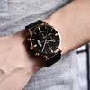 Zegarek 2022 Luxury Mens Watch Fashion Sport Stopent Stopy Skórzany zespół kwarcowy