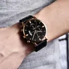 Relógios de pulseira 2022 Luxo Menção Assista a Moda Sport Ligo de Leather Banda de Couro Business Business Wristwatch Calendário Relógio