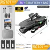 Electric/Rc Aircraft Rg101 Max Gps Drone 8K Professional Dual Hd Camera Fpv 3Km Aerial Pography Brushless Motor Foldable Quadcopter Dhijv
