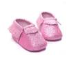 PRIMEIROS PORTURANTES Pink Color Baby Princesa Mocassins