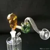 New bones rose s boiled pot Wholesale Glass Bongs Glass Hookah Smoke Pipe Accessories