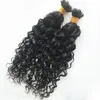 100Pcs Curly Nano Ring Hair Extensions Natural Color Peruvian Micro Beads Rings Human Hairs Extensions 1g/Strand
