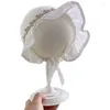 Cappelli Lovely Baby Lace Court Hat Princess Fashion Bonnet regolabile Estate per il campeggio all'aperto