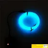 Flexibla LED -stränglampor El Wire String Strip Rope Glow Decor Neon Lamp Cold Light Strips Line Interior Decoration Strips Lampor