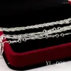 Chains Walerv 5pcs / lot Promotion Collier de chaîne d'onde de eau Placage de la mode Bijoux pour les femmes en gros 16-30 pouces